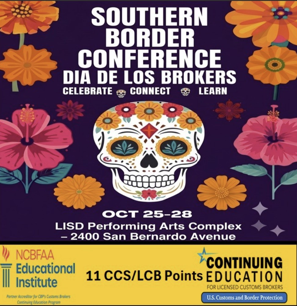 Southern Border Conference 2026 Dia de los Brokers flyer